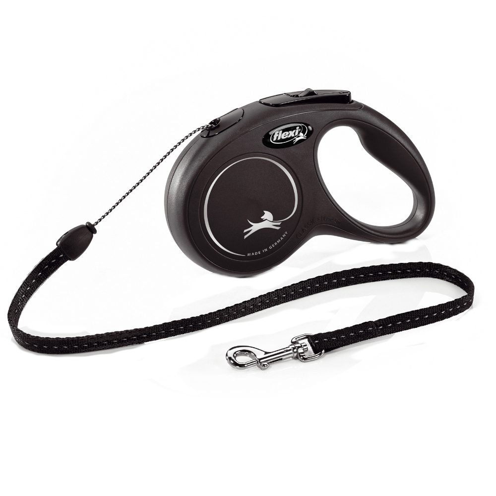 Flexi New Classic Seil schwarz S, 5 m, 12 kg
