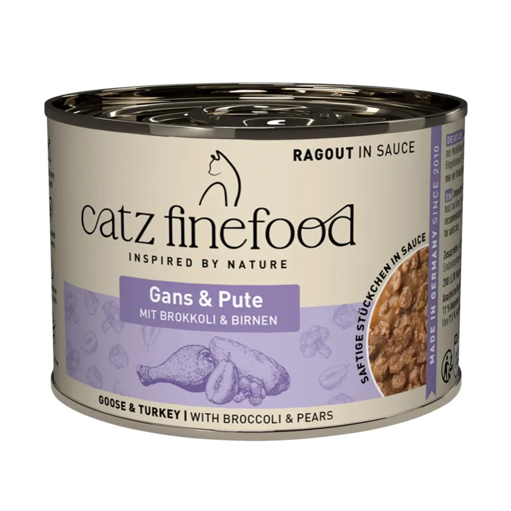 catz finefood Ragout 6 x 190 g - No.603 Gans & Pute