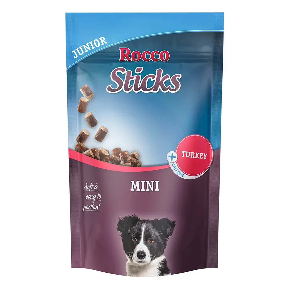Sparpaket Rocco Sticks Mini - Junior: Truthahn 3 x 70 g