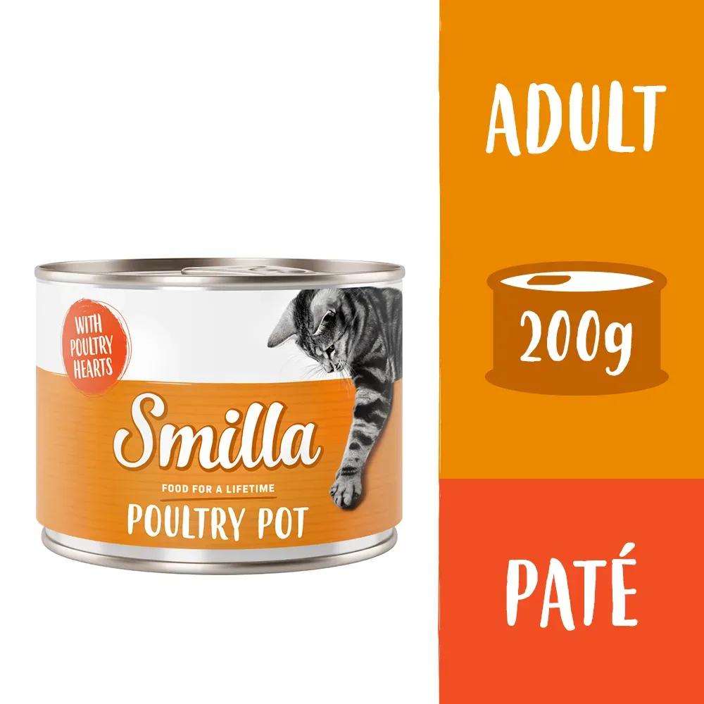Smilla Geflügeltöpfchen Probiermix - 6 x 200 g (4 Sorten)