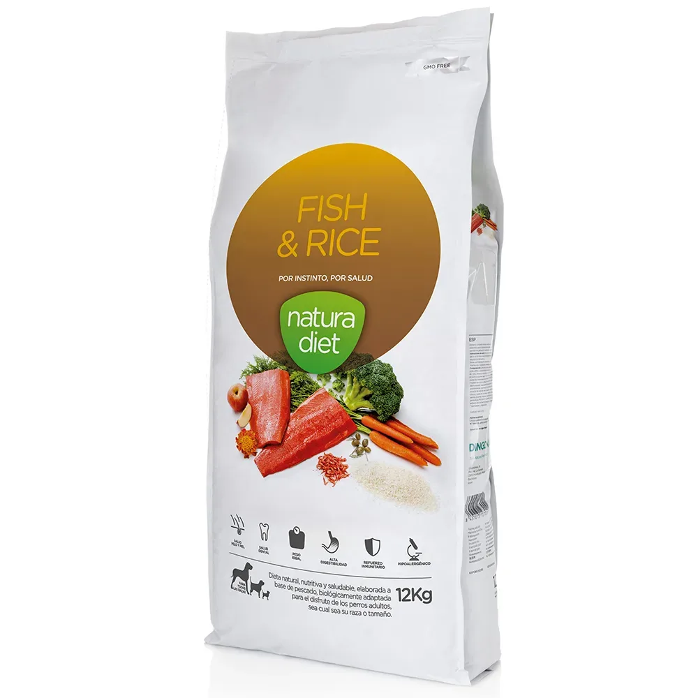 Natura Diet Adult Fisch & Reis - Sparpaket: 2 x 12 kg