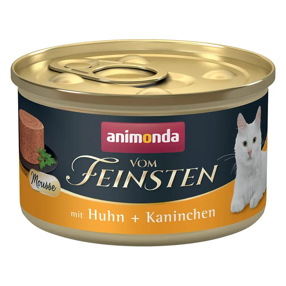 animonda Vom Feinsten Adult 12 x 85 g - Huhn + Kaninchen