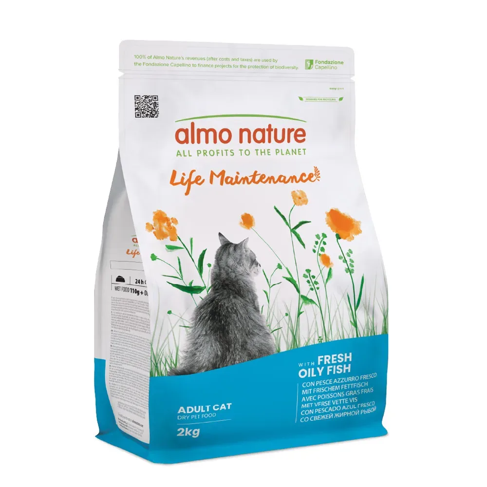 Almo Nature Functional Life Maintenance Fettfisch & Reis - Sparpaket: 4 x 2 kg