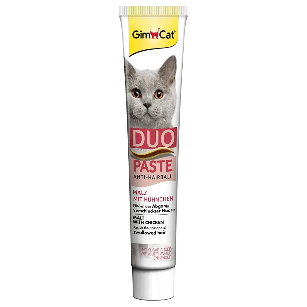 GimCat DUO Paste Anti-Hairball Hühnchen und Malz 50 g
