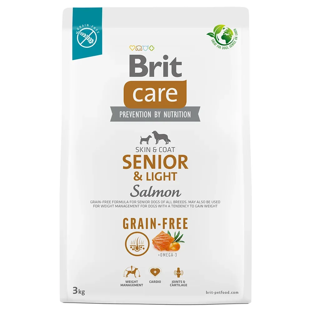 Brit Care Can Senior & Light Grain Free - Lachs, Trockenfutter für Hunde (12kg)
