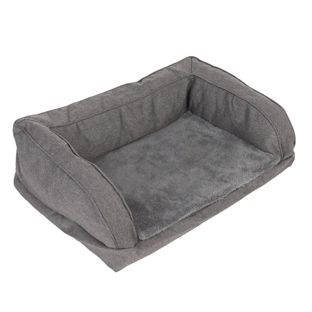 Orthopädisches Hundesofa grau - Grösse M: L 90 x B 60 x H 30 cm