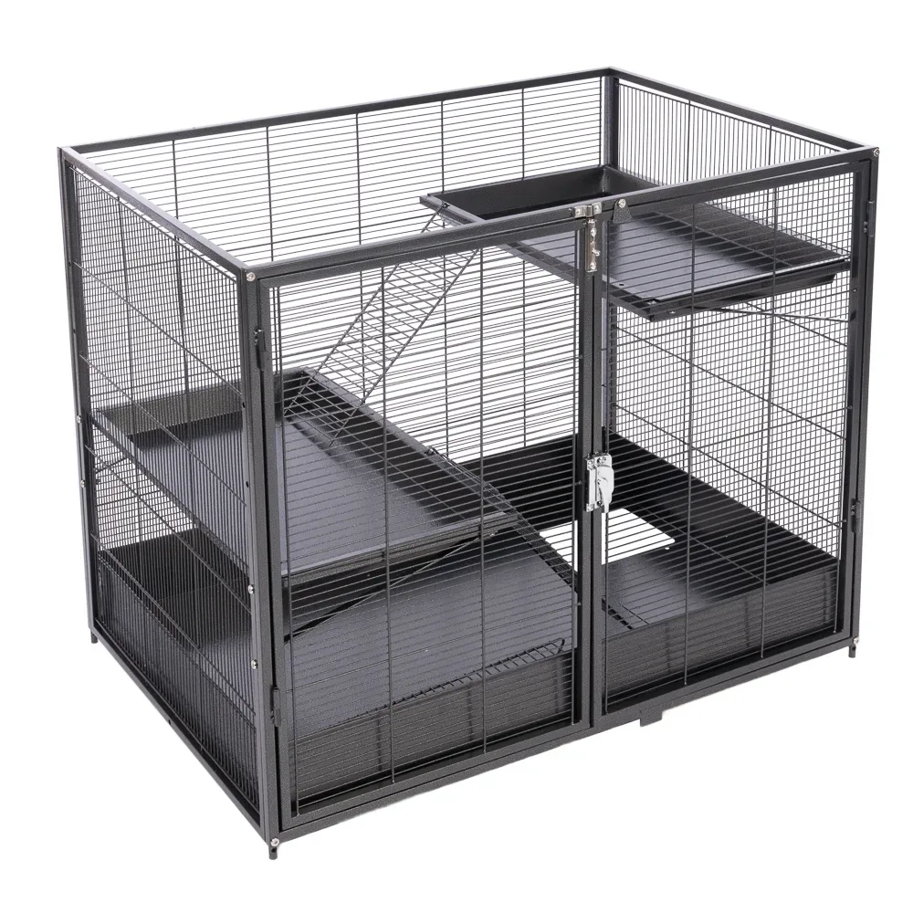 TIAKI Kleintierkäfig Étagère - Add-on Kit: L 93,5 x B 63 x H 73,8 cm