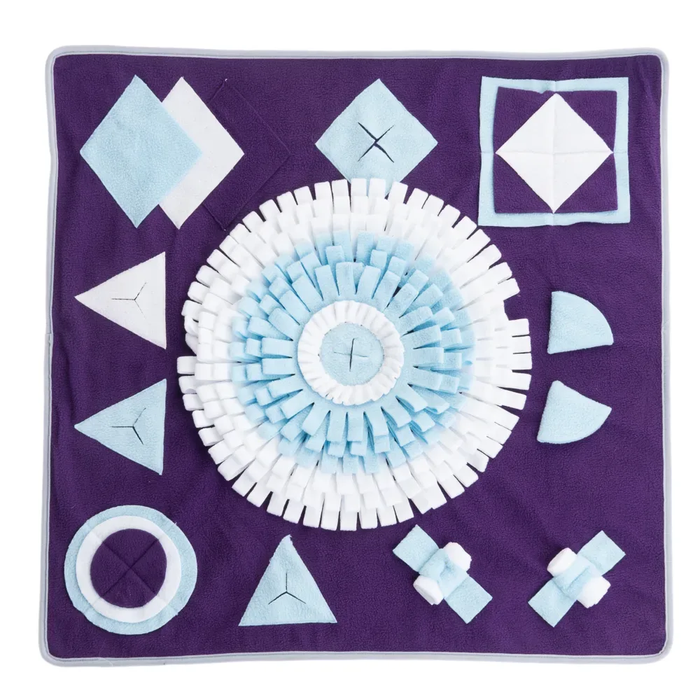 TIAKI Schnüffelmatte Geometrische Formen - L 70 x B 70 x H 1 cm
