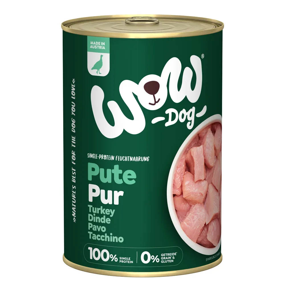 Sparpaket WOW Pur 24 x 400 g - Pute