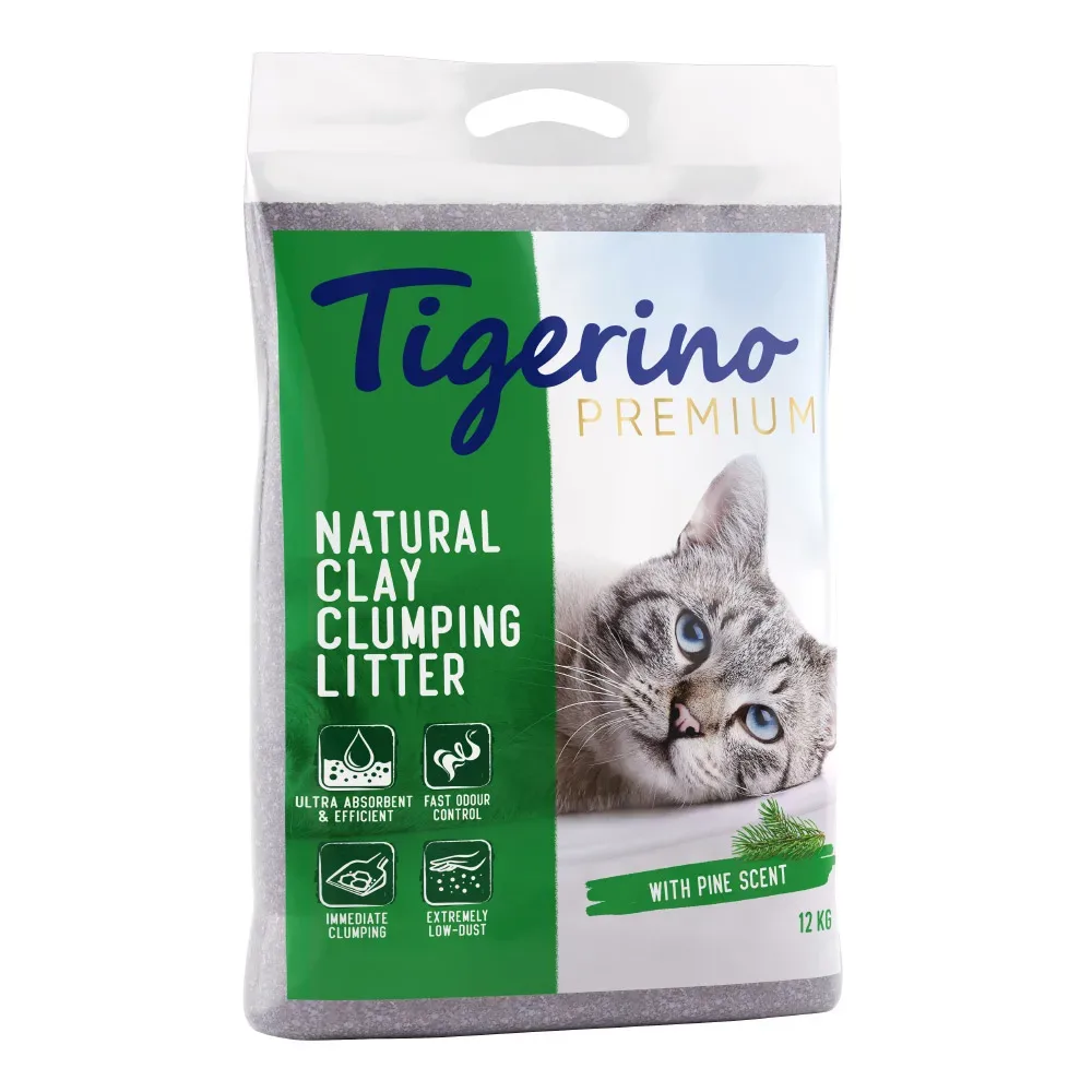 Tigerino Premium Katzenstreu ? Pinienduft - 12 kg