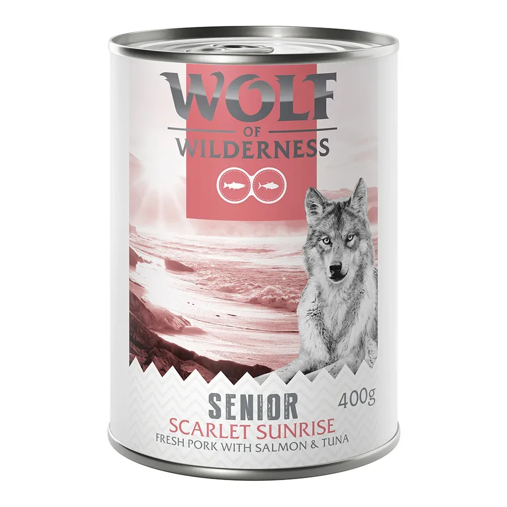 Wolf of Wilderness Senior - mit frischem rotem Fleisch 6 x 400 g - Scarlet Sunrise