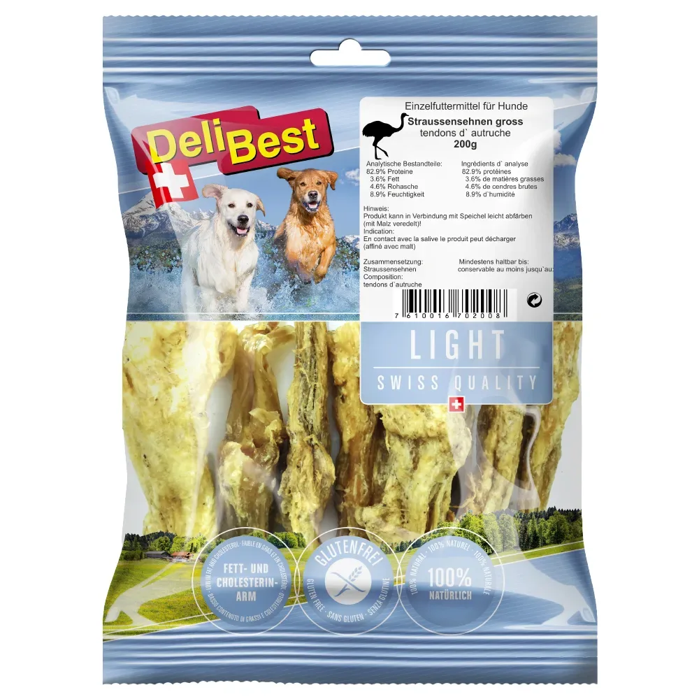 DeliBest Light Straussensehnen - Sparpaket: 2 x 200 g