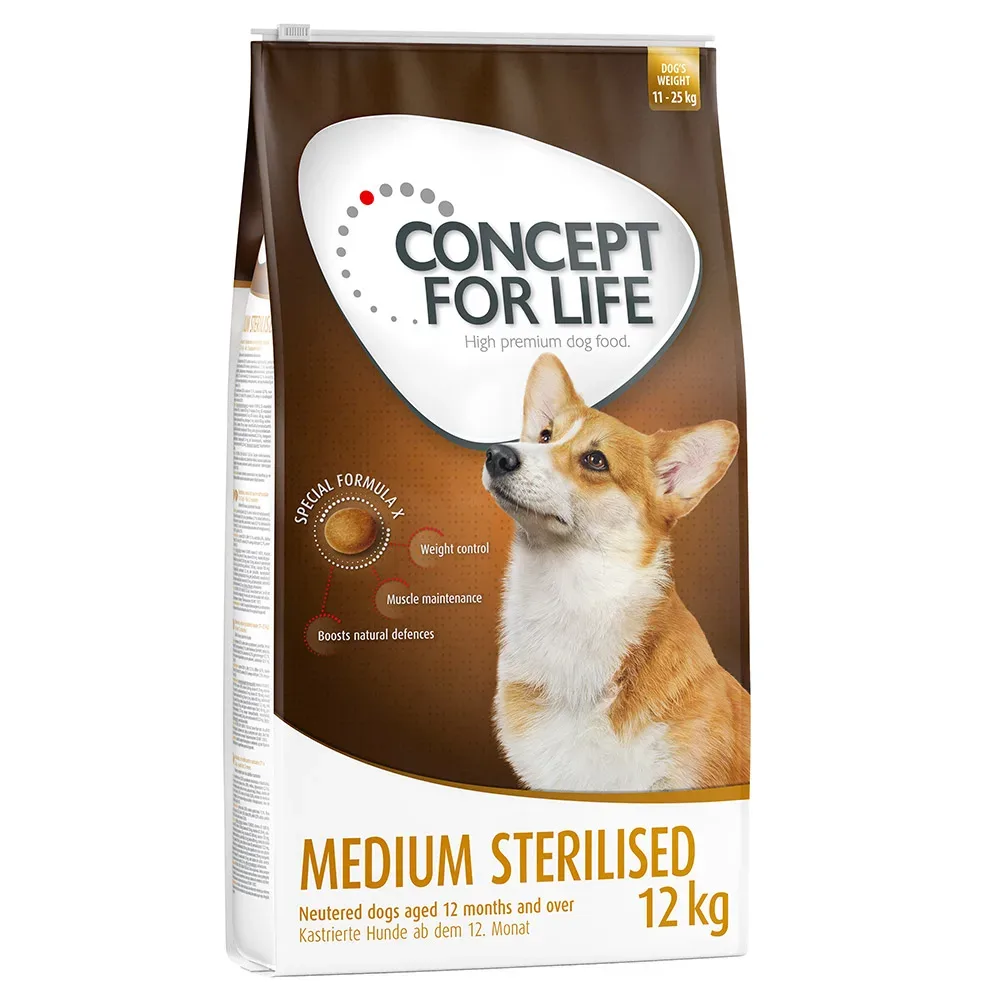Concept for Life Medium Sterilised - Sparpaket: 2 x 12 kg