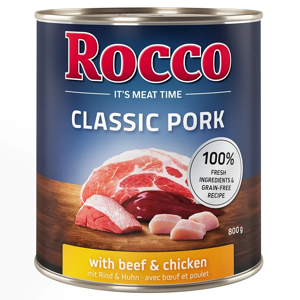 Rocco Classic Pork 6 x 800 g - Rind & Huhn