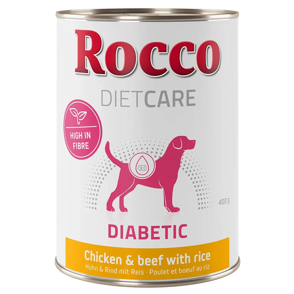 Rocco Diet Care Diabetic Huhn & Rind mit Reis 400 g - 24 x 400 g