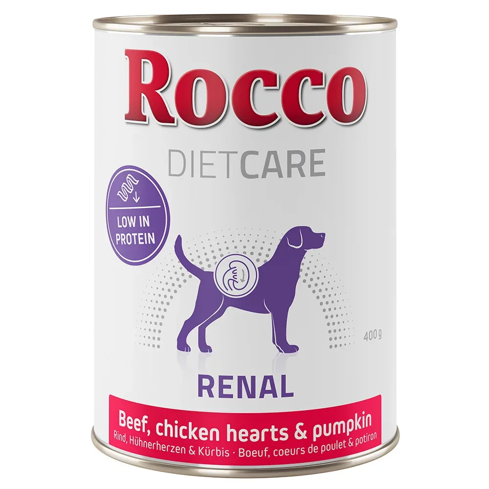 Rocco Diet Care Renal Rind mit Hühnerherzen & Kürbis 400 g - 12 x 400 g