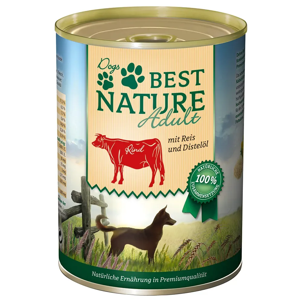 Sparpaket Best Nature Dog Adult 12 x 400 g - Wild, Huhn & Nudeln