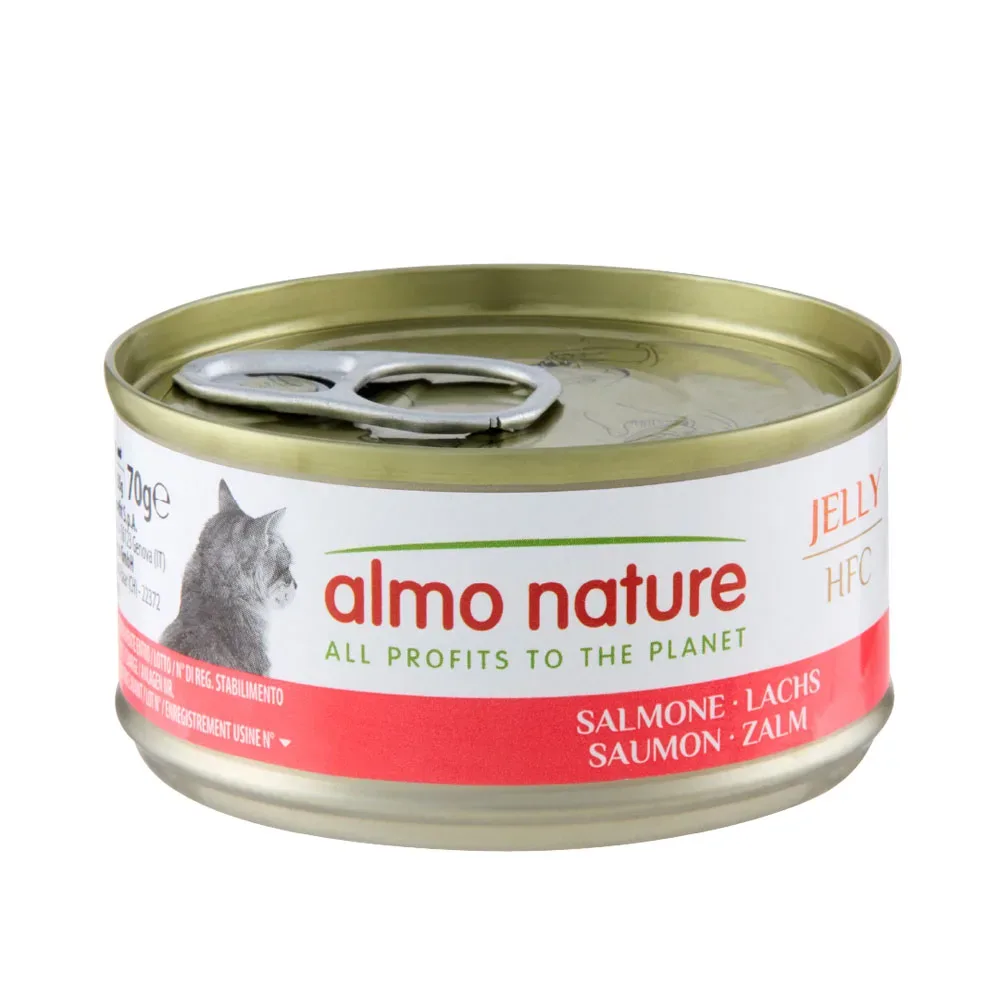 Sparpaket Almo Nature HFC Natural 24 x 70 g - Lachs in Gelee