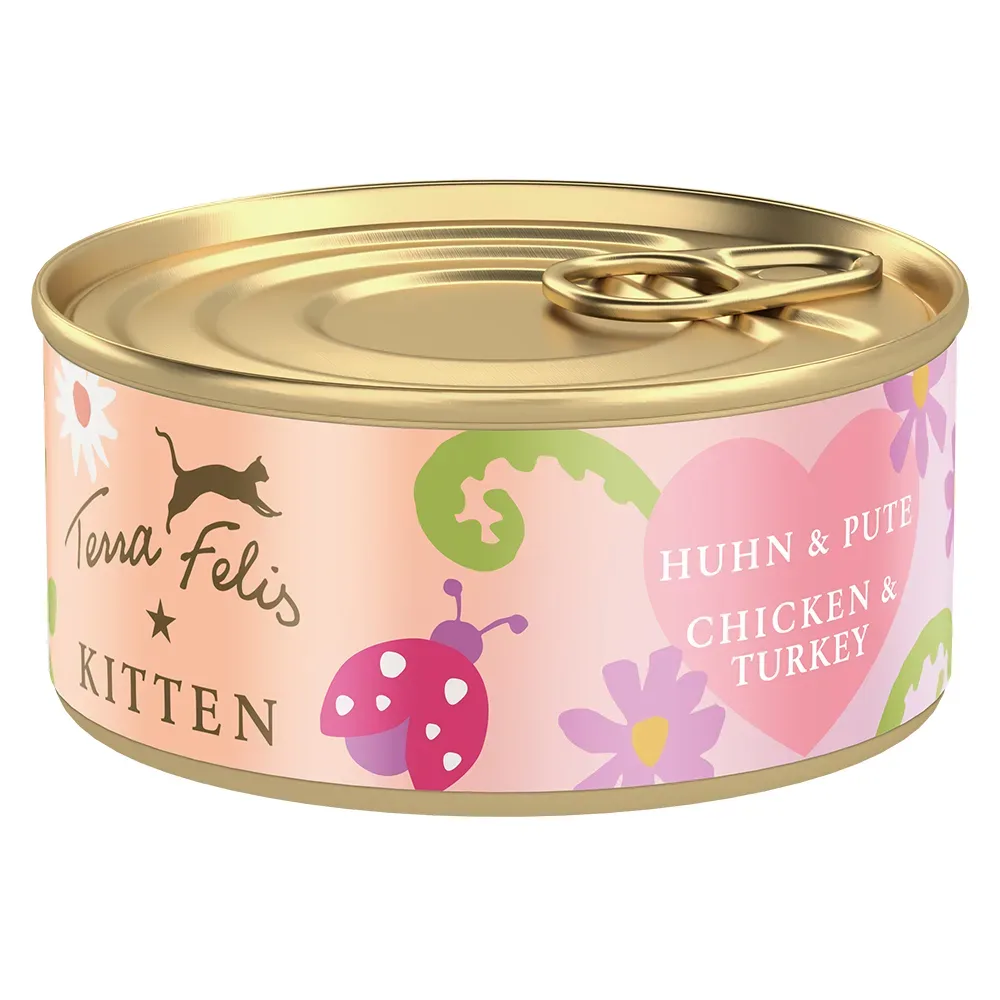 Terra Felis Kitten 18 x 70 g - Huhn & Pute