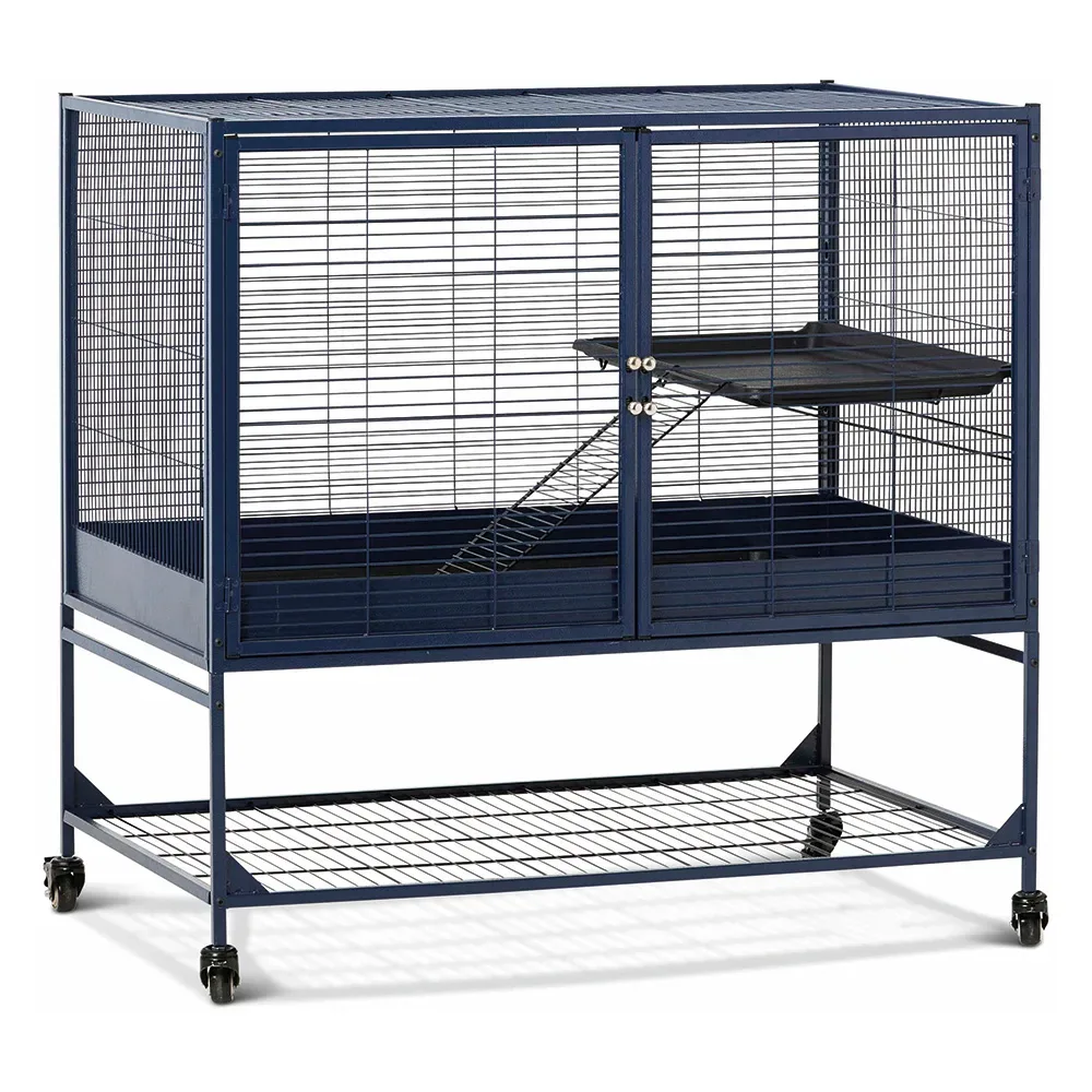 Savic Royal Suite 100, navy blau - Hauptkäfig: L 99,8 x B 63,2 x H 99 cm