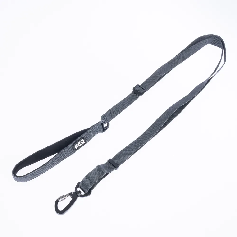 TIAKI Hundeleine Grau - Länge: ca. 150 - 200 cm