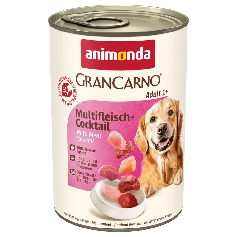 Sparpaket animonda GranCarno Original 12 x 400 g - Multifleisch-Cocktail