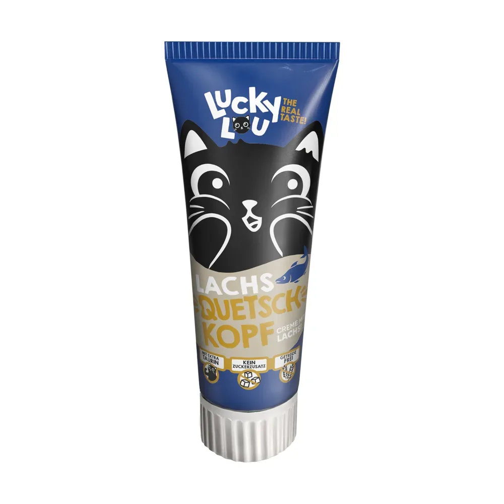 Lucky Lou Quetschkopf Lachs - Sparpaket: 2 x 75 g
