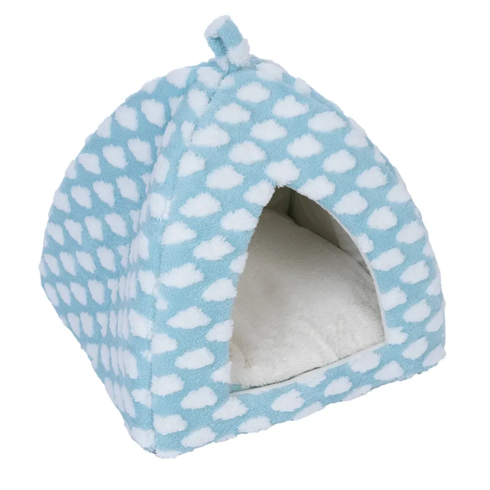 zooplus Basics Katzenhöhle Fluffy - blau