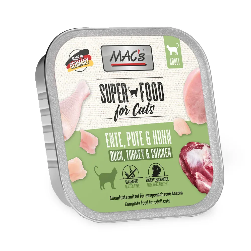 MAC's Cat Schale 16 x 100 g - Ente, Pute & Huhn