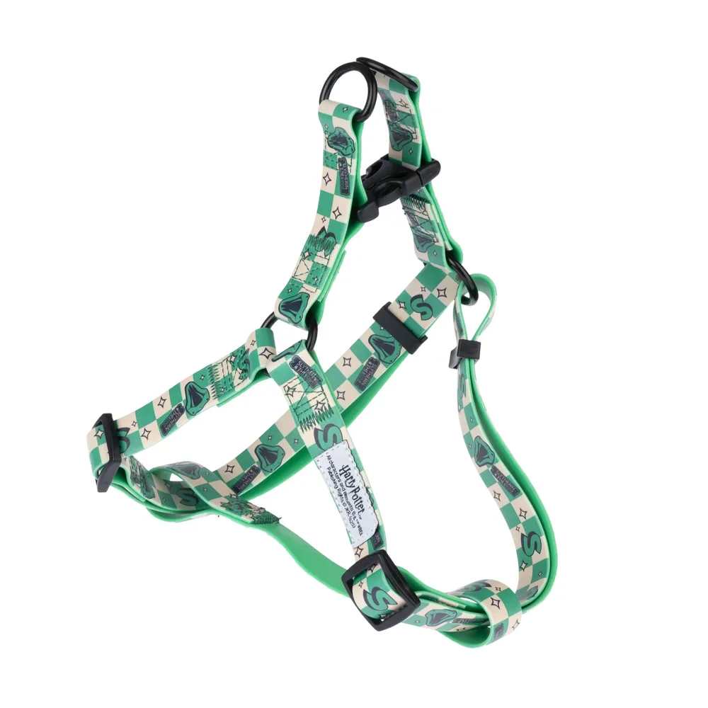 Harry Potter Slytherin Geschirr, grün - Grösse S: 39 - 51 cm Brustumfang