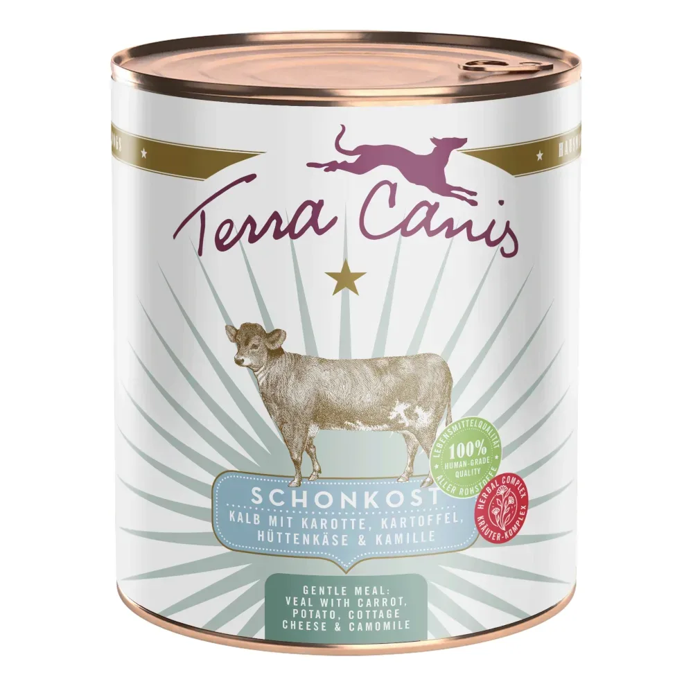 Sparpaket Terra Canis First Aid Schonkost 12 x 800 g - Huhn mit Karotte, Kartoffel, Hüttenkäse & Kamille