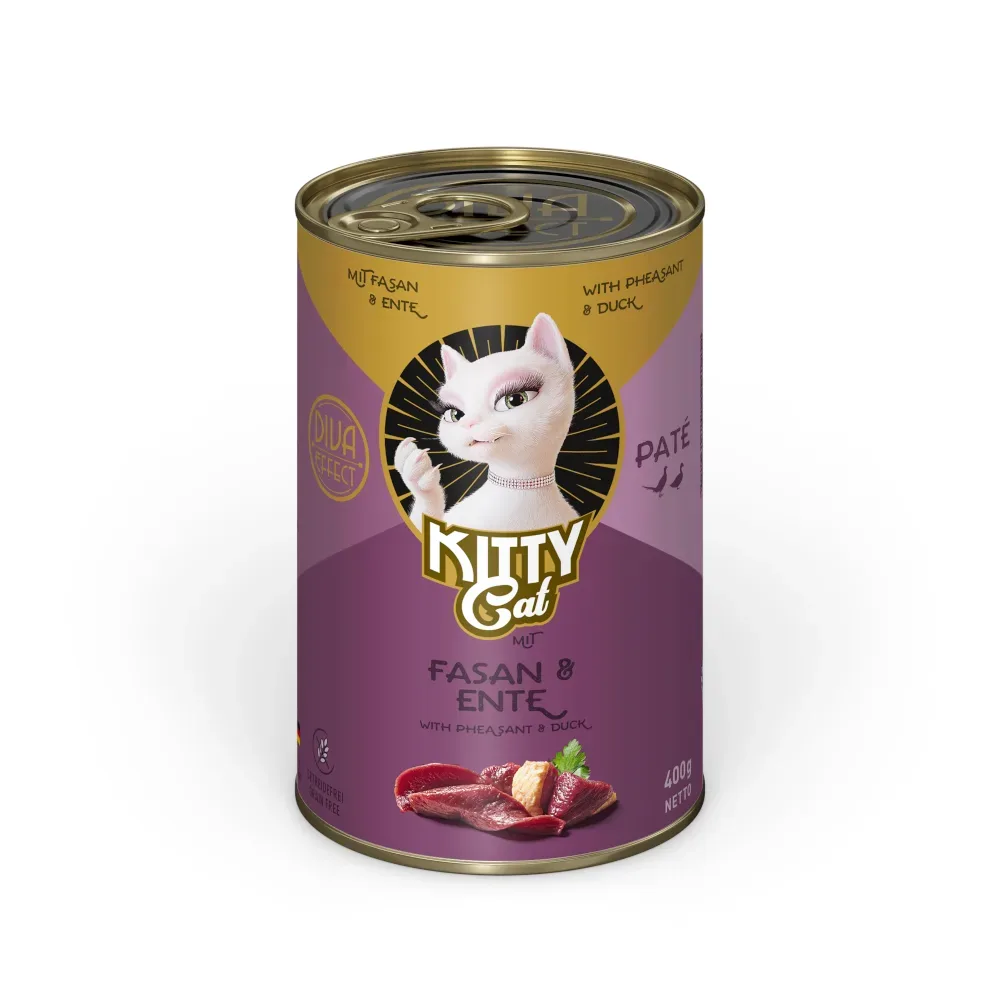 KITTY Cat Adult Pate 6 x 400 g - Fasan & Ente