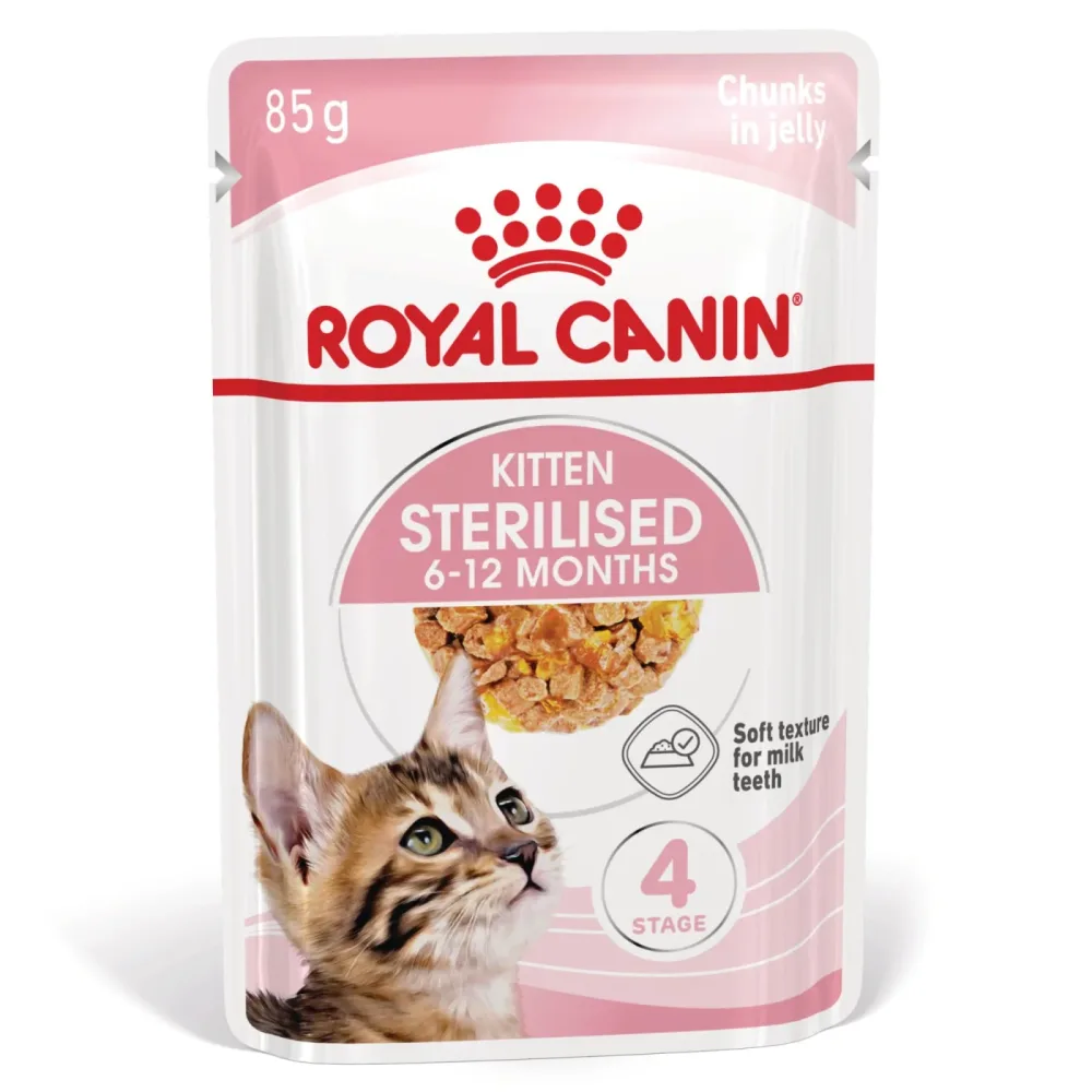 Royal Canin Sterilized Kitten in Gelee - Sparpaket: 48 x 85 g