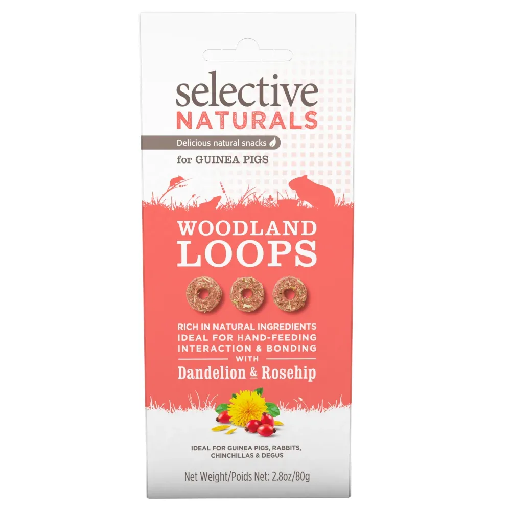 Selective Naturals Woodland Loops für Meerschweinchen -  80 g