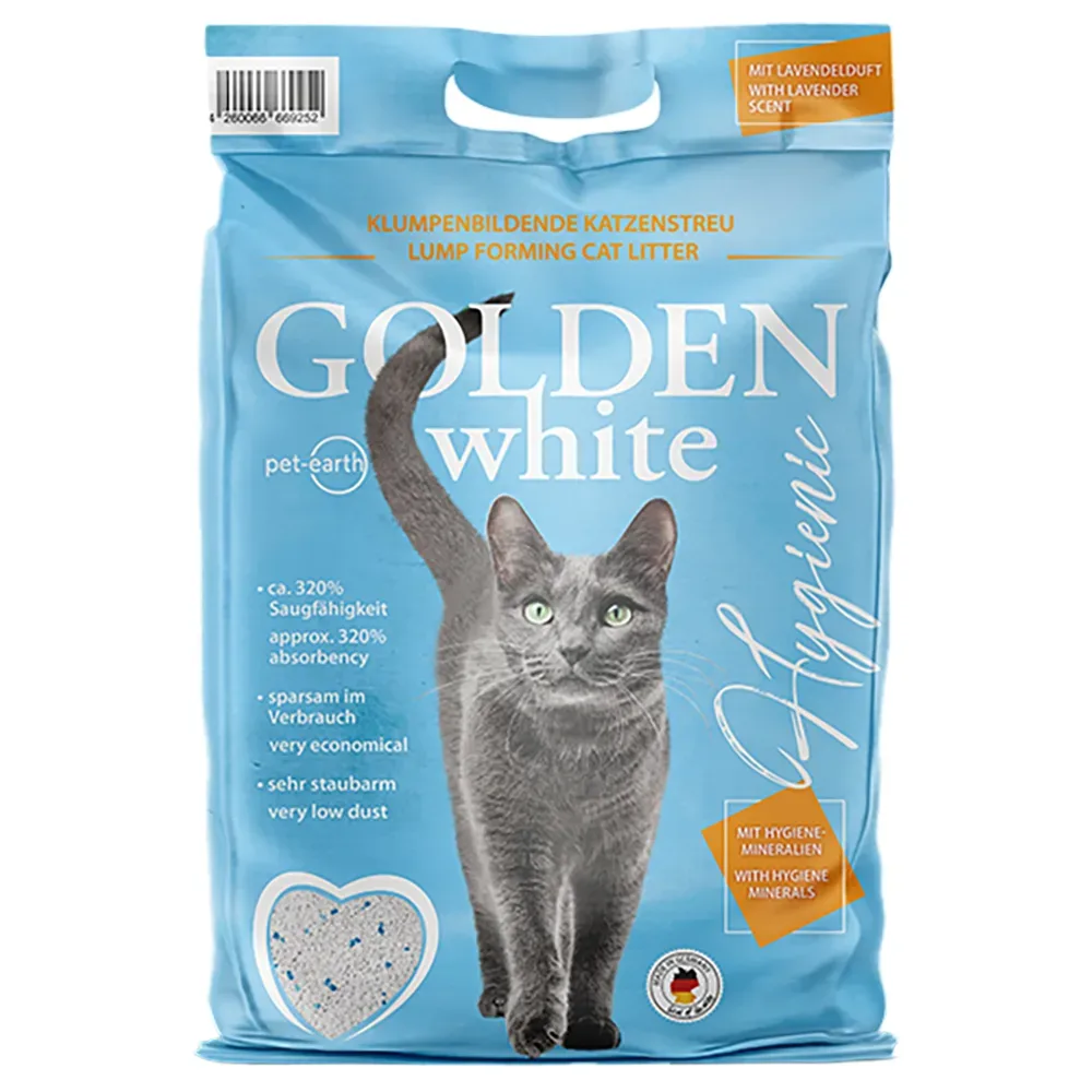 Golden White Hygienic Katzenstreu - Sparpaket 2 x 14 kg