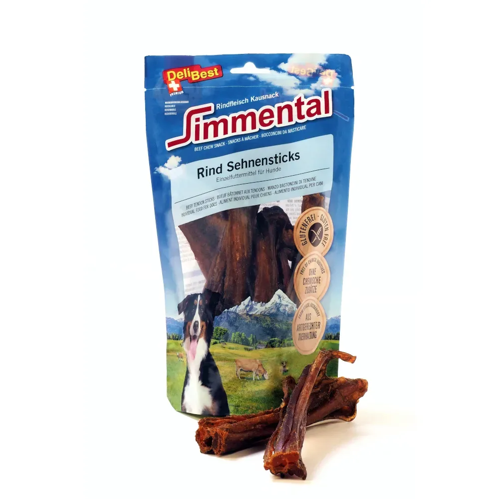 DeliBest Simmental Rind Sehnen Sticks 15cm 250g