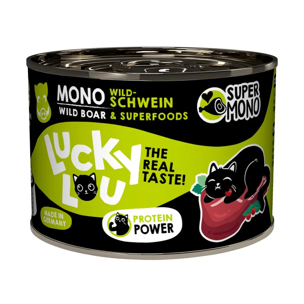 Sparpaket Lucky Lou SuperMono² 24 x 200 g - Wildschwein