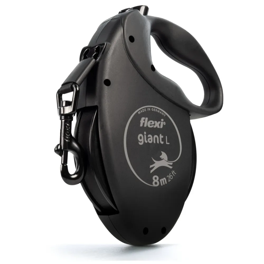 flexi Black Edition Gurtleine, 8 m - Grösse L: bis 50 kg