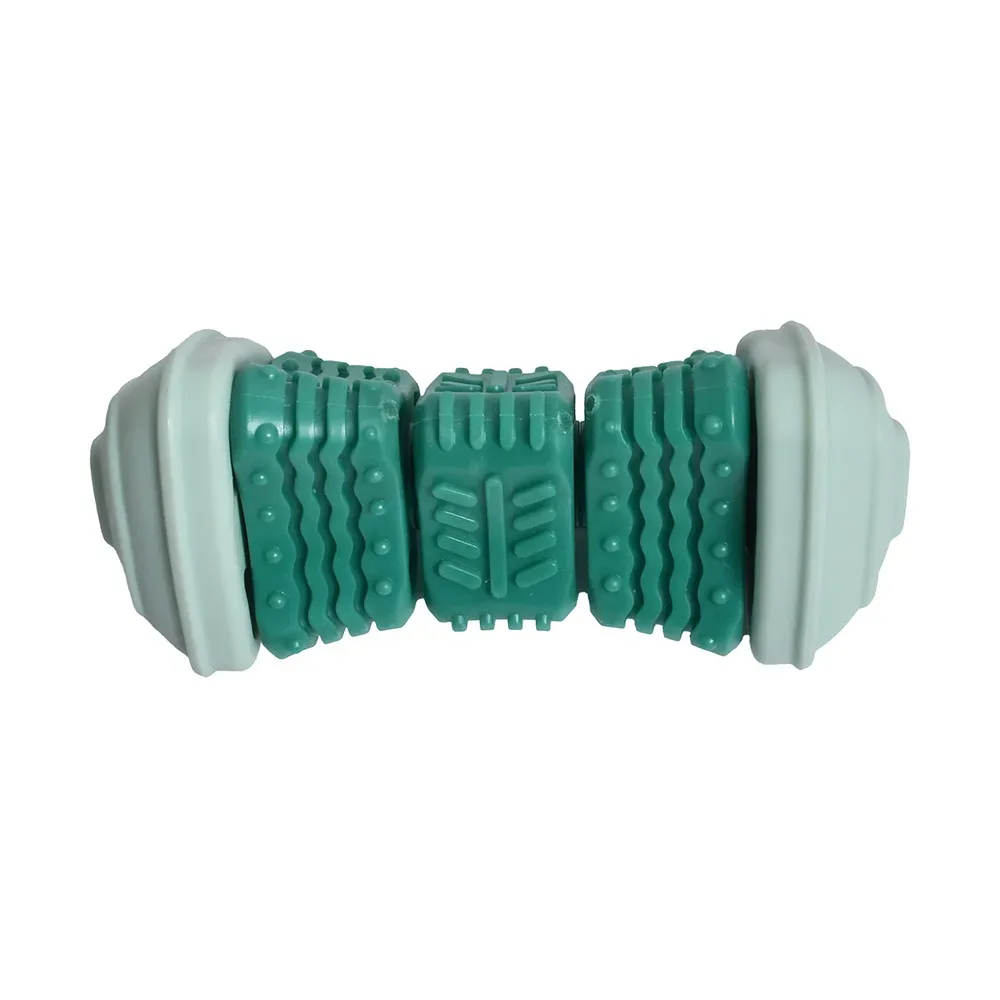 Bobby Hundespielzeug Onigiri - grün:  L 14,5 x B 6,5 x H 6,5 cm