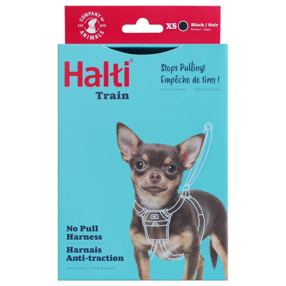 Halti Harness No Pull Trainingsgeschirr - schwarz: Grösse M, z.B. Retriever, Border Collie