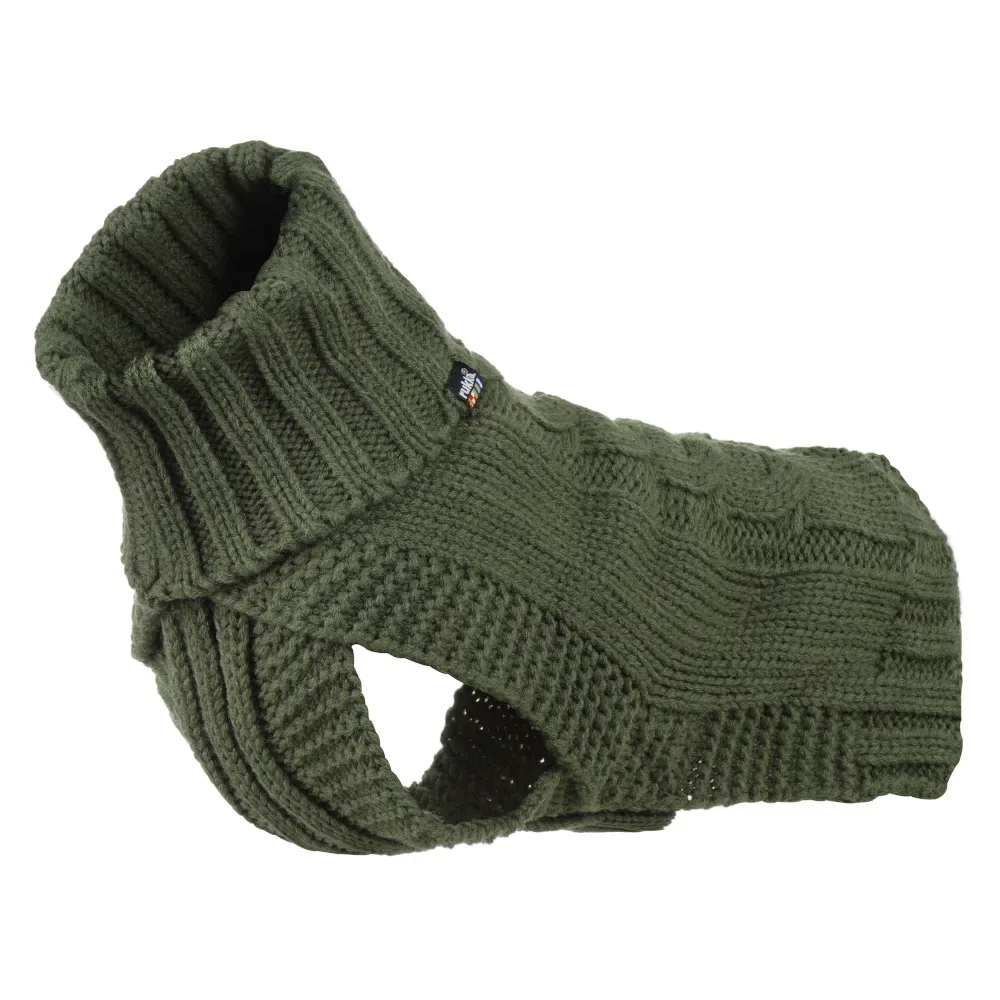 Rukka Wooly Knitwear, olive - Grösse M: 38 cm Rückenlänge