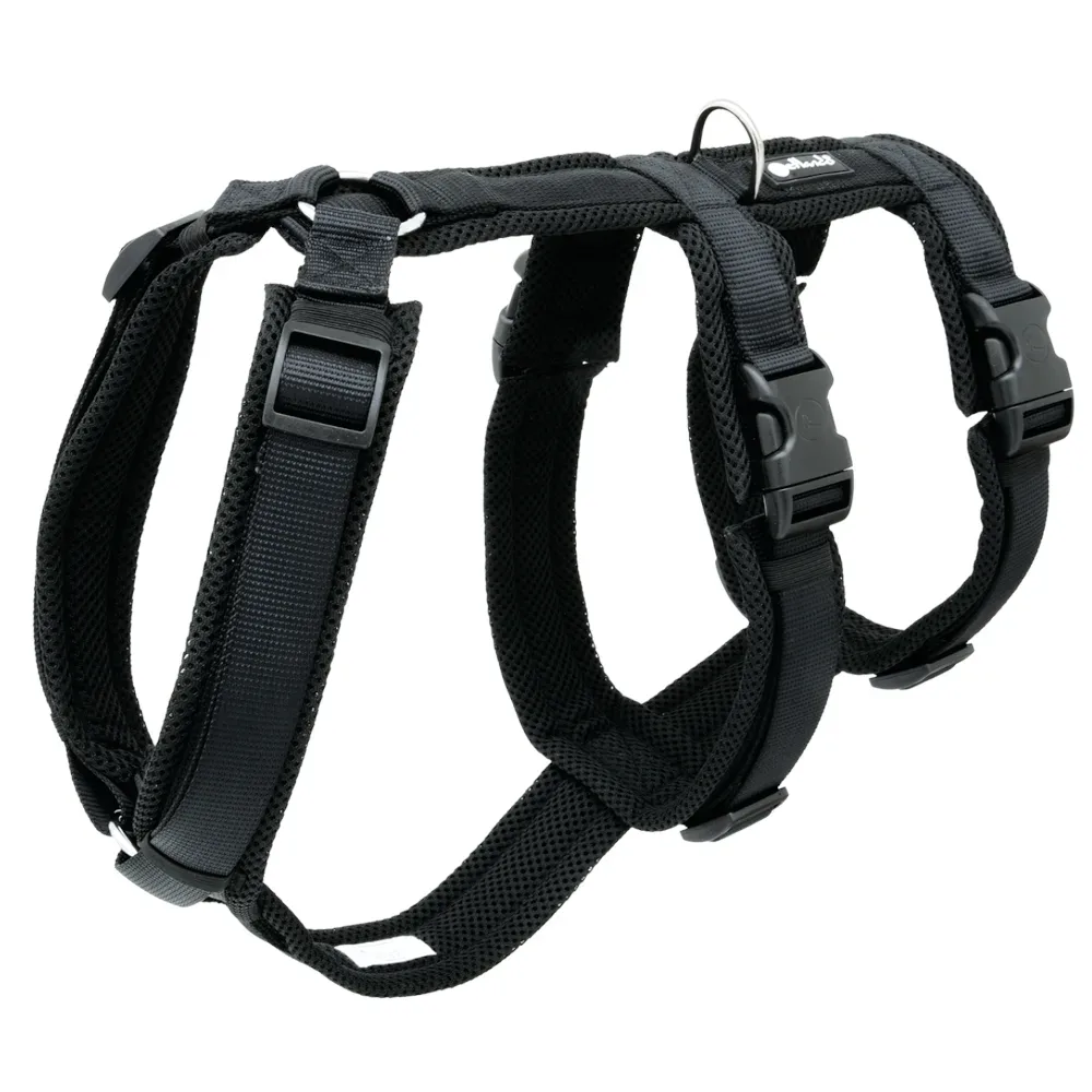 Petlando Mesh Sicherheitsgeschirr, schwarz - Grösse XL: 67 - 93 cm Brustumfang