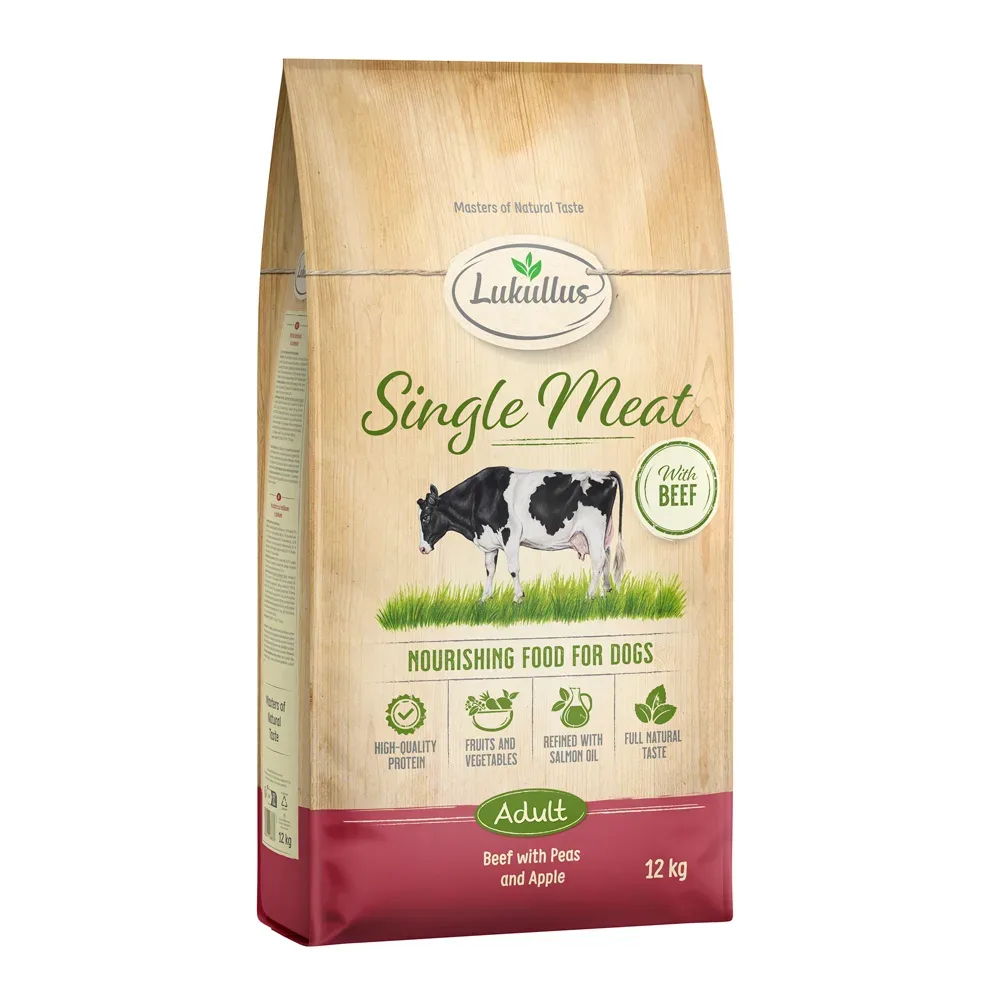 Lukullus Single Meat Rind  - Sparpaket: 2 x 12 kg neue Rezeptur