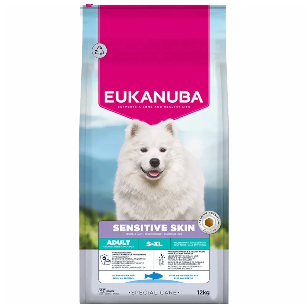 Eukanuba Special Care Sensitive Skin Adult - Sparpaket: 2 x 12 kg