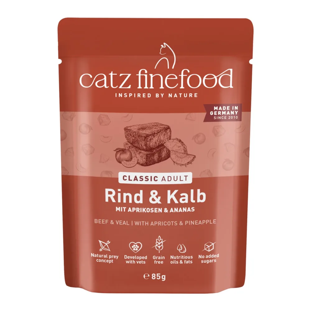 catz finefood 8 x 85 g - Rind & Kalb