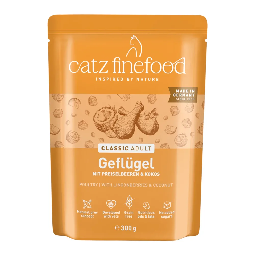 Sparpaket catz finefood 24 x 300 g - Geflügel