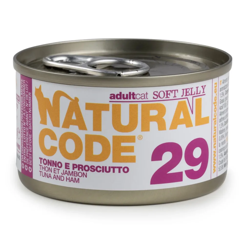Natural Code Soft Jelly Can 24 x 85 g - Thunfisch und Papaya