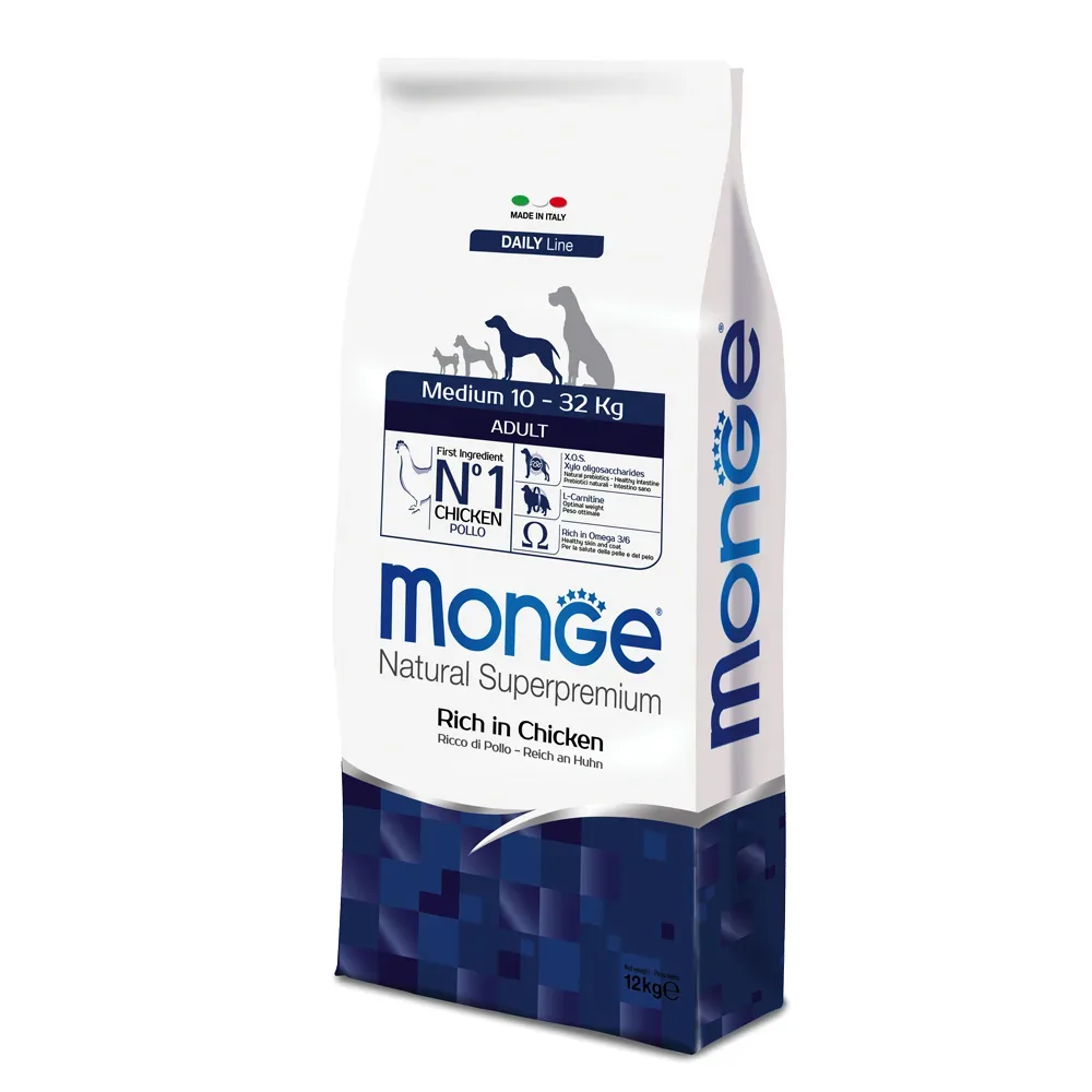 Sparpaket: 2 x 12 kg Monge Natural Superpremium - Adult Medium