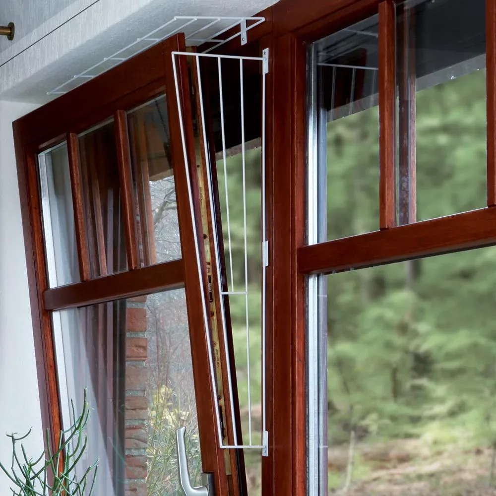 Trixie Kippfenster-Schutzgitter weiss - Ausführung 1: Befestigung an der Fensterseite (1 Teil)