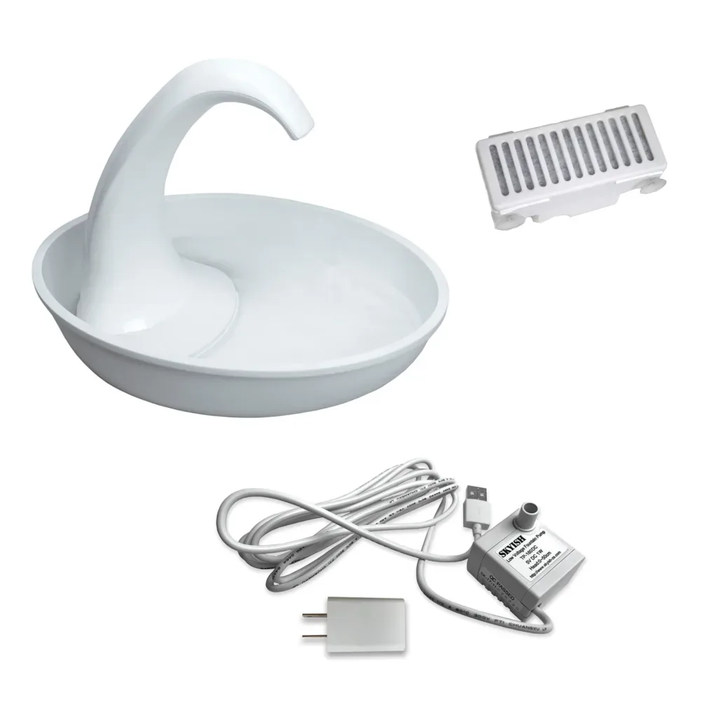Pioneer Pet Swan Fountain - Trinkbrunnen 2,36 l